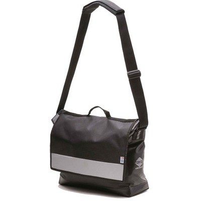 Aqua Quest Manhattan Brief Case/Messenger Bag Water Resistant Black & Reflective