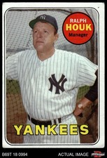 1969 Topps #447 Ralph Houk Yellow Name Yankees COMMON VARIATION MANAGER 1 - POOR