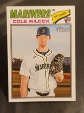 2026 Topps Heritage #155 Cole Wilcox (RC) Seattle Mariners 