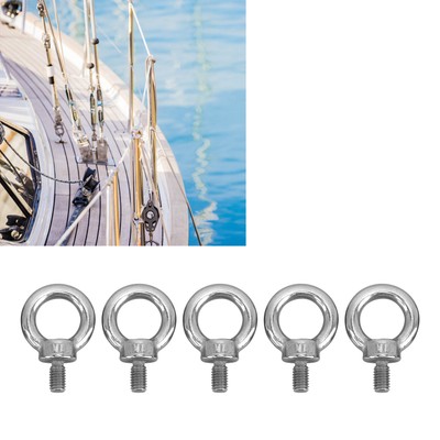 5Pcs M8 Edelstahl Lifting Ring Eye Bolt Heavy Duty Marine Grade Ring UB