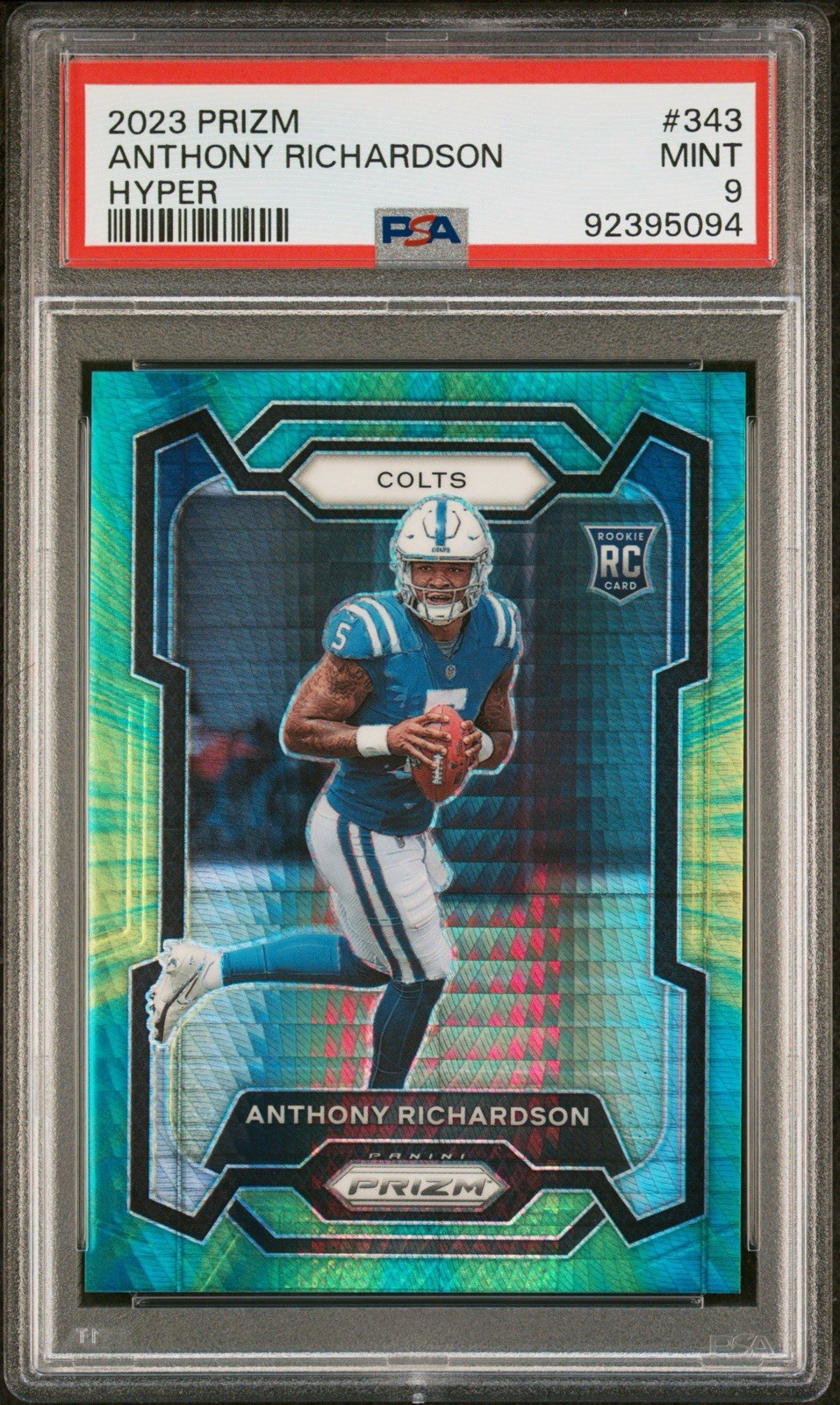 2023 Panini Prizm Hyper Anthony Richardson RC /175 PSA 9 #343 Indianapolis Colts