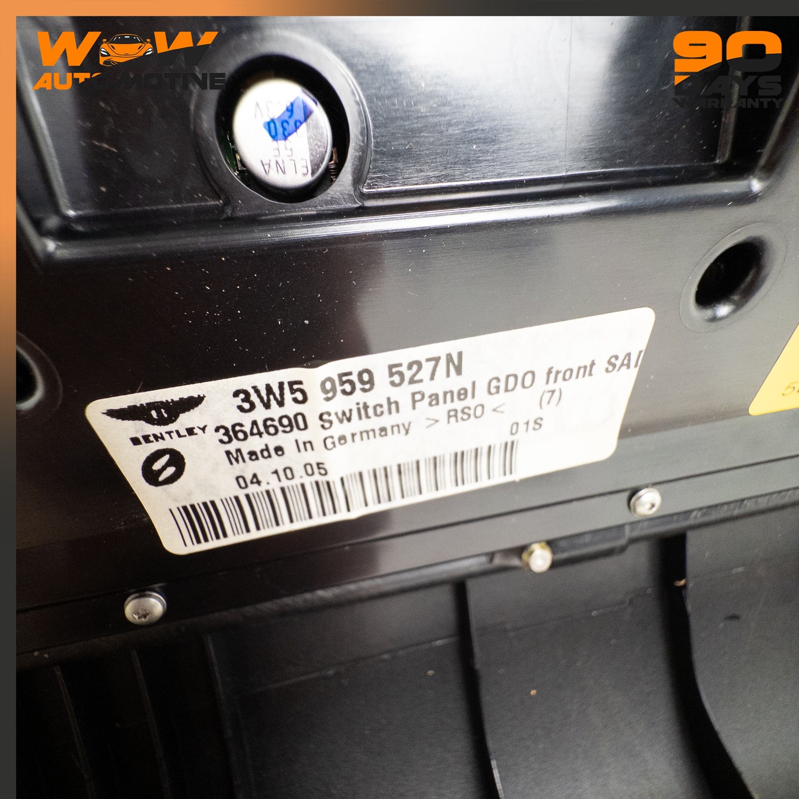 06-13 BENTLEY CONTINENTAL FLYING SPUR FRONT OVERHEAD CONSOLE SWITCH UNIT OEM
