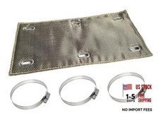 Titanium Exhaust Heat Guard Cover - Two Layer - 4x8 Inch - Two Layers