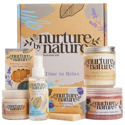 Self Care Spa Gift Basket for Women - Relaxation Kit with Bath Bombs, Candle & P