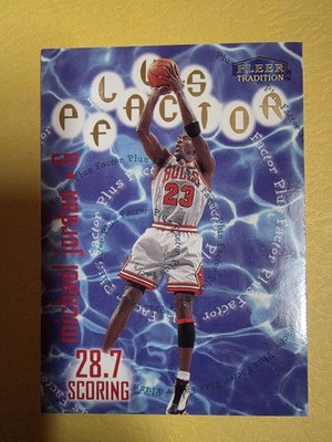 1998-99 Fleer Tradition Plus Factor Michael Jordan #142 SEE PICS!! B!