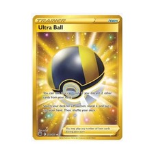 ultra ball pokemon card gold (216/193) You can use this card only if you discard 2 other cards from your hand ultra ball pokemon card value
