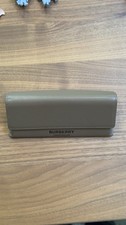 Burberry Camel Brown Soft Leather Eyeglasses Sunglass Case and Microfiber Cloth