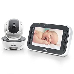 Alecto DVM200M - Babyphone mit Kamera und 4,3-Farbdisplay, Wei/Anthrazit