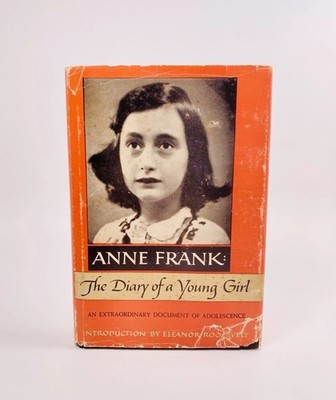 Anne FRANK, The DIARY of A YOUNG GIRL, 1ST EDITION, 1952, Dust JACKET in MYLAR
