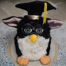 Furby 1999 Limited Special Edition Graduate Graduation no tags Working Tiger