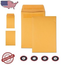 6 1/2 x 9 1/2 Mailing Envelopes, Redi-Seal Closure, 28lb Kraft, 25 Pack