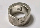 New ListingVintage Mexico 925 Sterling Silver Wide Band ATI Modernist Chunky Ring