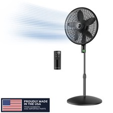 Ventilador de pedestal Lasko WhisperForce 18" Eco Silencioso DC con control remoto (S18708)™