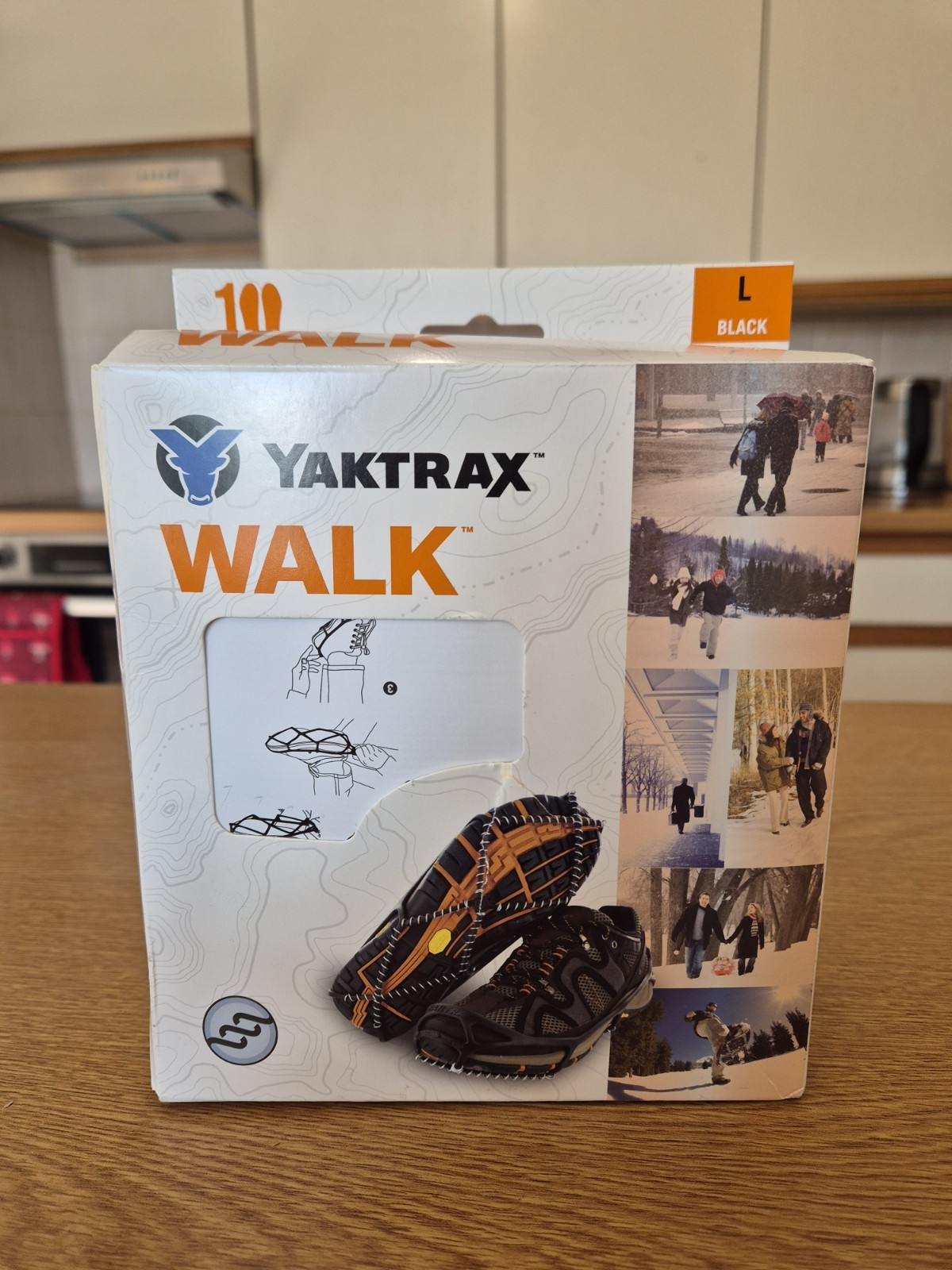 Yaktrax Walk Ice & Snow Grips For Walking Shoes L