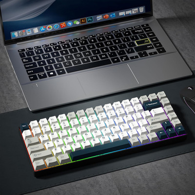 PBT Keycaps Set, Doubleshot 137 Key Caps,Cherry Profile Custom Keycap for 61/...