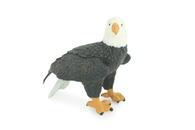 Bald Eagle Toy, Realistic Hand Painted Rubber Model 2 1/2 Inches CH923 BB204