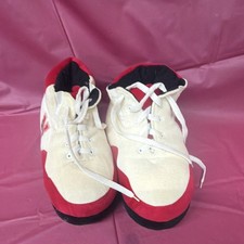 Nebraska Cornhuskers Red White Black Slippers Women's Size M