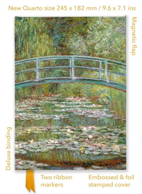 Claude Monet: Bridge over a Pond of Water Lilies (Foiled Quar... - - Image 2
