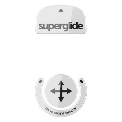 Superglide Glass Mouse Skates - Super Smooth Glide, 1, White 