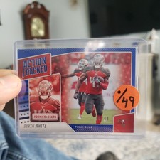 2021 i Rookies & Stars #AP-1 Devin White Action Packed True Blue /49 Buccaneers 