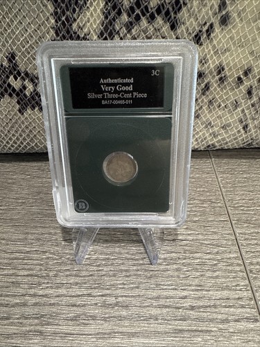 1852 USA 3 CENT SILBER STÜCK TRIME bewertet sehr gut