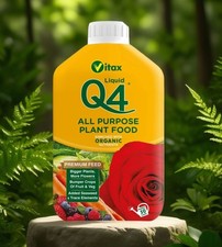 Q4 All Purpose Liquid Plant Food Concentrate Vitax Premium Nitrogen Feed 1L 9.29 per litre