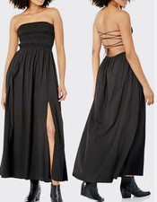 ASTR the label Gauze Sleeveless Lace Up Back Stasia Dress Women’s Size L~NWT