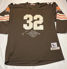 Jim Brown #32 Mitchell Ness Throwback Authentic 1964 Jersey Size 60 Embroidered