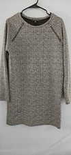 Banana Republic Sweater Dress Women's Size M Long Sleeve Zipper Details