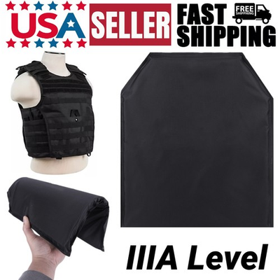 #ad 10x12quot; Tactical Body Armor Plates Bullet Proof Light Weight Level IIIA Curved $23.59