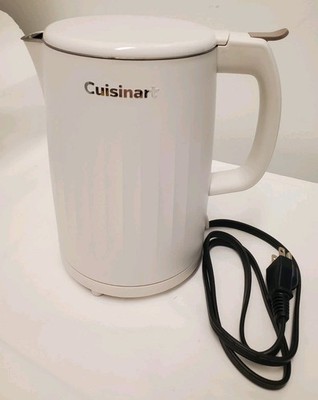 Cuisinart Soho Electric Kettle, 1-Liter Double-Walled Cool Touch Exterior, White