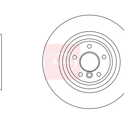 For MG MG HS AS23 2018 on BRAKE DISC (FRONT) (SINGLE) DSK4115