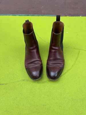 Beckett Simonon Bolton Chelsea Boots Men s Size 10 Bordeaux Burgundy Leather 