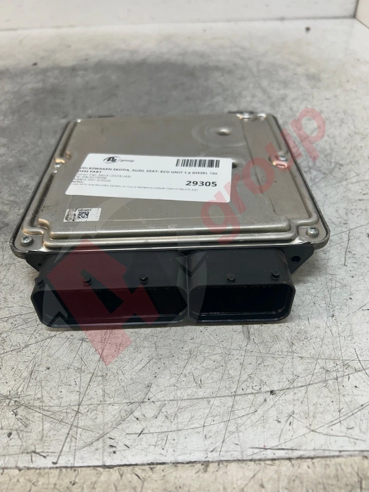 VOLKSWAGEN SKODA, AUDI, SEAT- ECU UNIT 1.6 DIESEL TDI OEM PART 04L907309B - Image 3 of 4