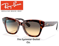 Store Display Rayban State Street Gradient Brown Tortoise RB2186 Standard Size