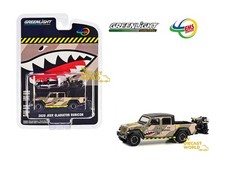 1/64 GREENLIGHT 2020 Jeep Gladiator Rubicon With Indian Motorcycle Marine Livery