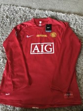 Cristiano Ronaldo 7 Manchester United 2008 long sleeve shirt size XXL 