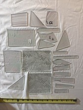 Lot of 20 Stained Glass Sheets Various Sizes Clear Premium Glass  SEE PICS