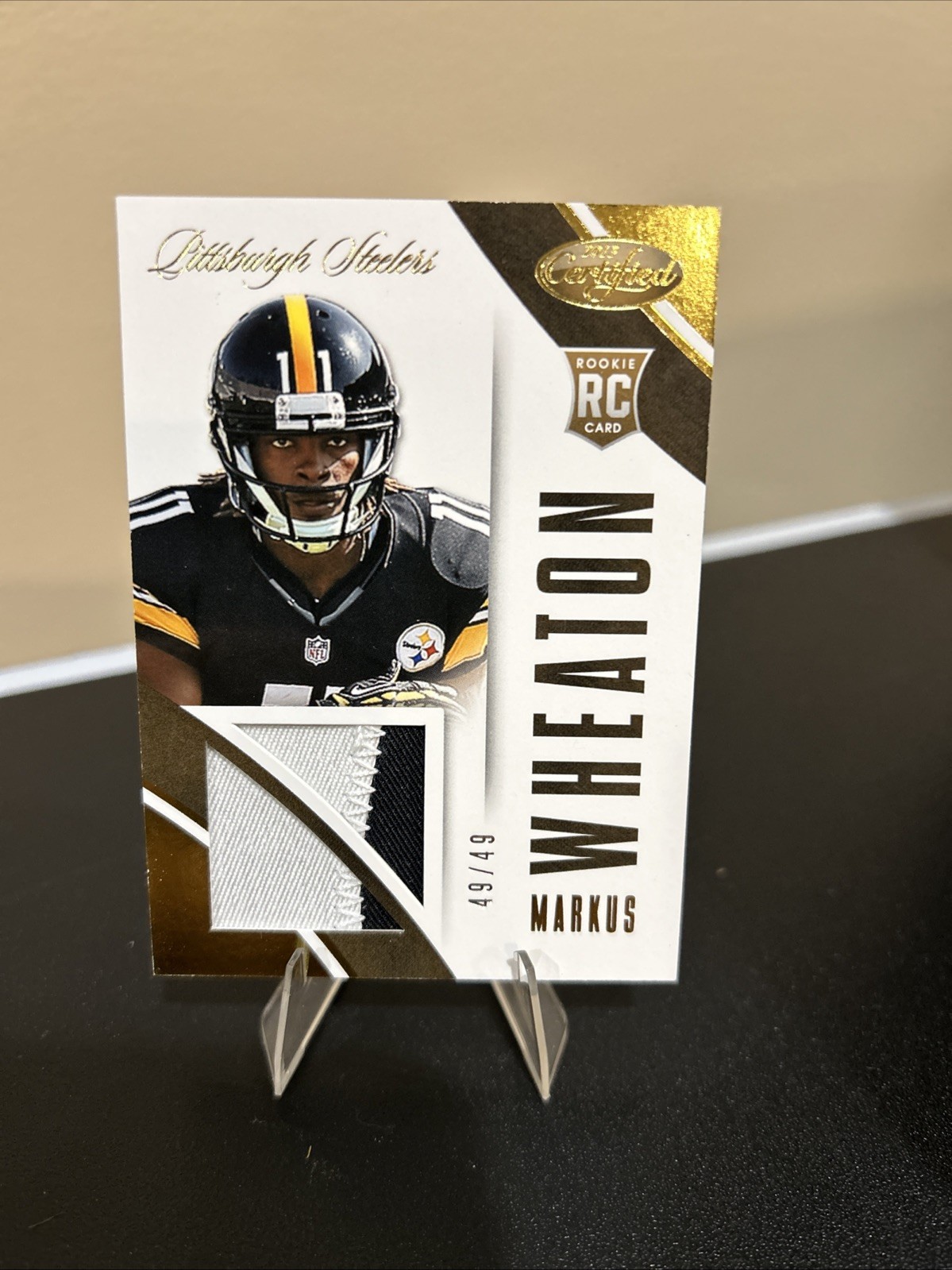 Markus Wheaton Panini Certified Rookie Fabric of the Game Team Die Cut #23 Base