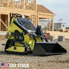 USA STOCK Mini Skid Steer Track Loader 13.5HP 2025 Brand Heat New For Sale