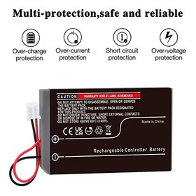 3Pcs 1800Mah LIP1359 Battery Replacement for Sony PS3 Playstation 3 Sixaxis Dual