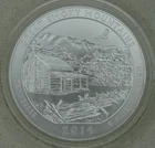 2014-P Great Smokey Mountains 5 oz Silver Quarter .999 ATB US Mint Burnished