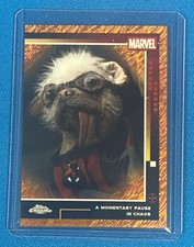 2025 Topps Chrome Deadpool #96 A Momentary Pause Chaos #D 21/25 Orange Refractor