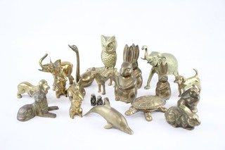 Brass Animal Collection Birds Rabbit Dolphin Etc 5kg