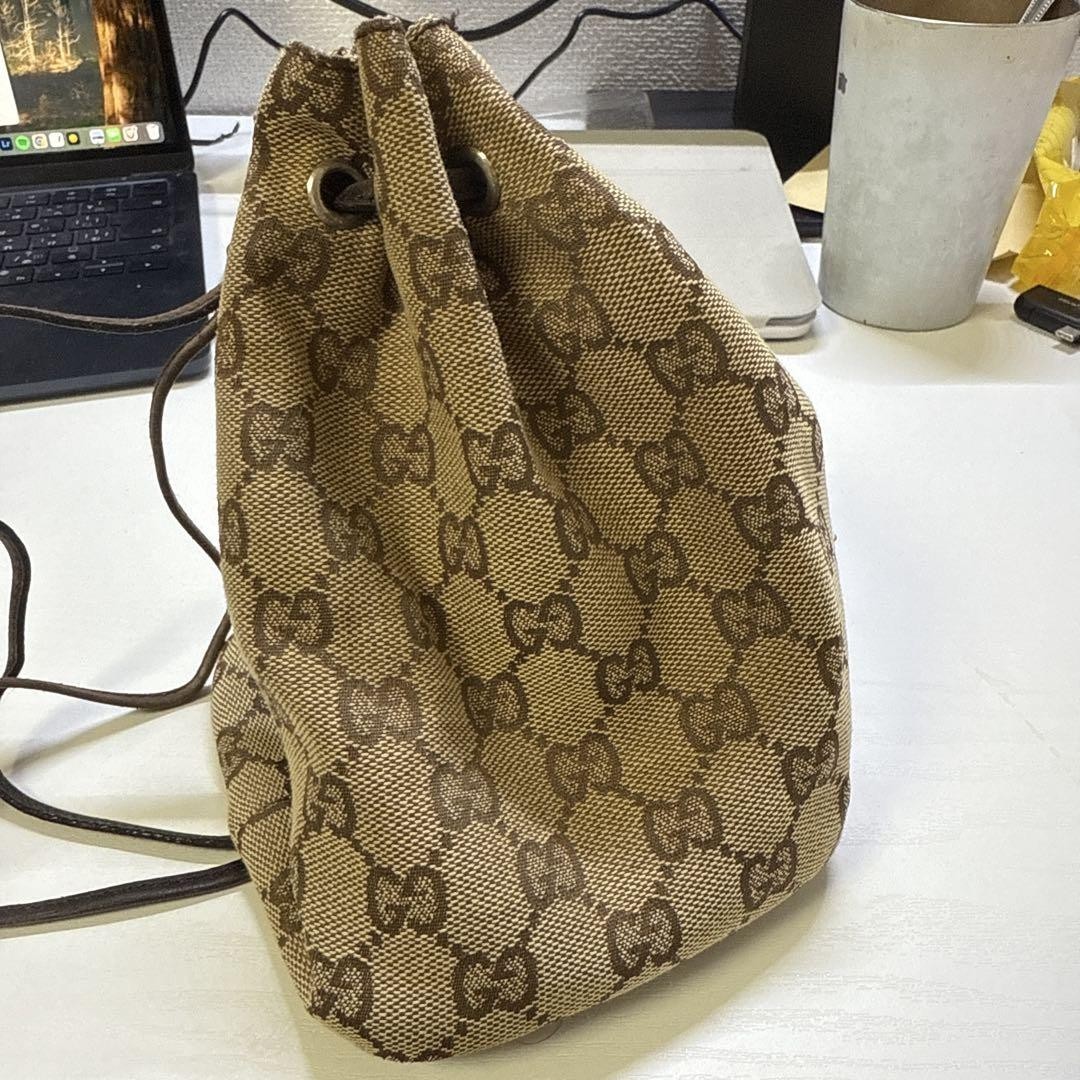 GUCCI Monogram Canvas Pouch with Iconic Logo Design