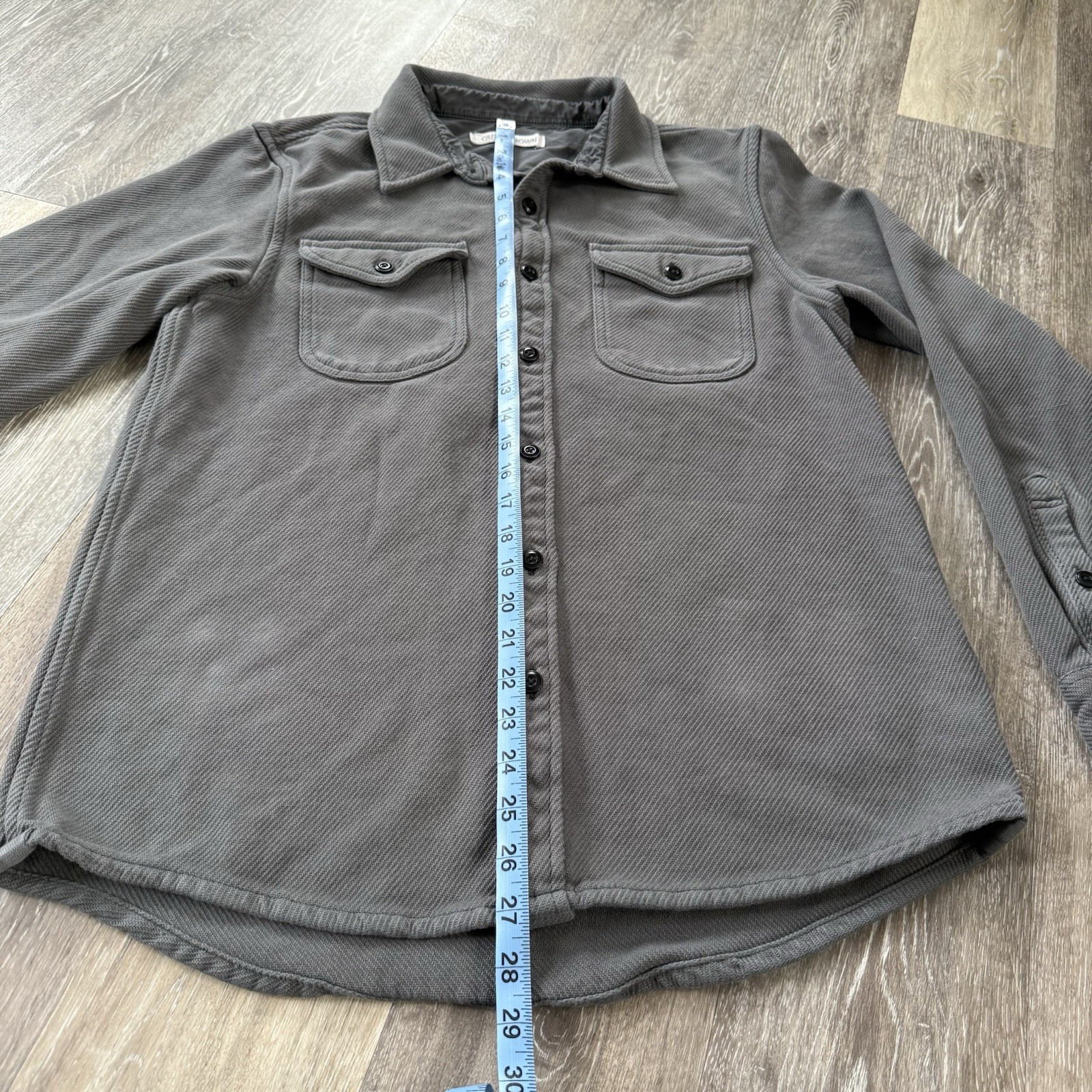 Outerknown Chroma Blanket Shirt Solid Gray Soft B… - image 12