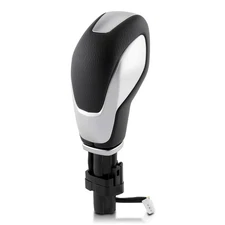 For 2013-2015 Ford Fusion Sedan Gear Shift Knob Shifter Lever Black Sliver