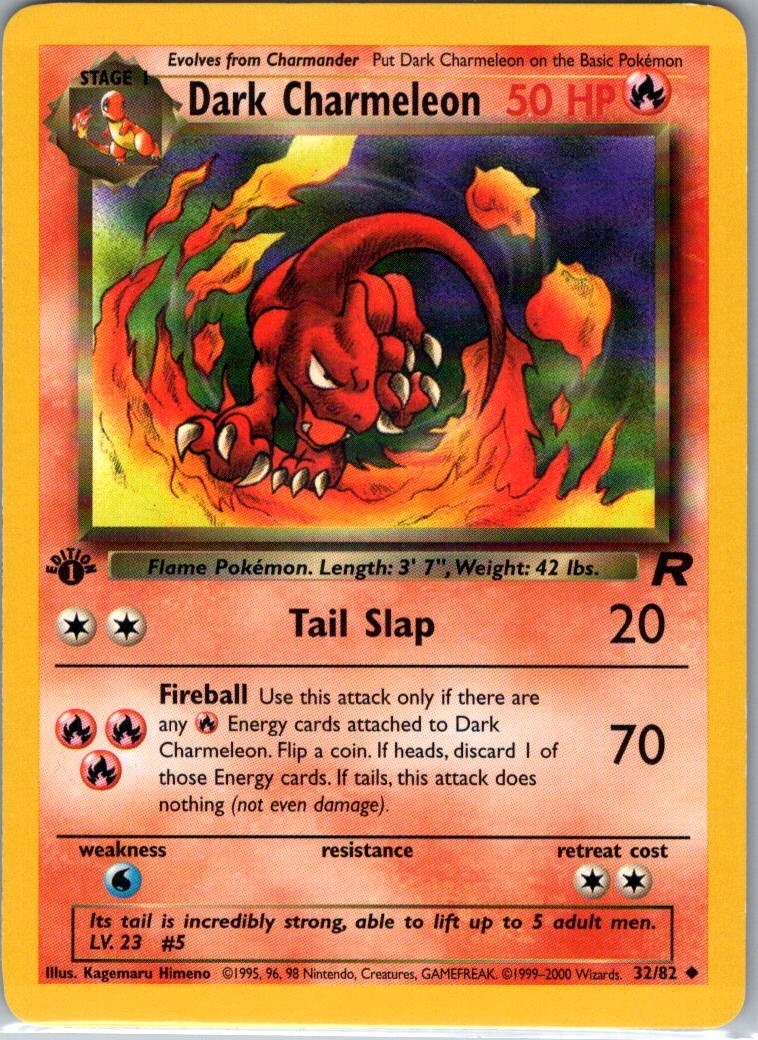 Dark Charmeleon - 32/82 - Team Rocket First Edition- Uncommon - Pokemon - NM