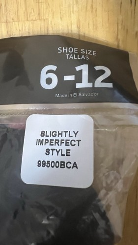 Calcetines Hanes Hombre Cojín No Show Zapato Talla 6-12 Nuevo 6 Pares Negros - Imagen 4 de 6