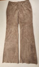 Harley Davidson Womens Brown Leather Pants Size 10 Size 8 29" Waist